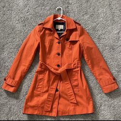 Banana Republic Orange Trench Coat