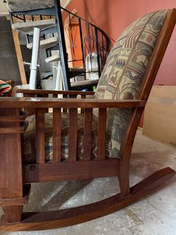 Large Real Wood Rocking Chair