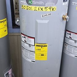 50 Gallons Electric Water Heater 1 Year Warranty Garantia Por Escrito 