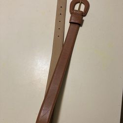 Anne Klein Leather Belt Brown Size Small
