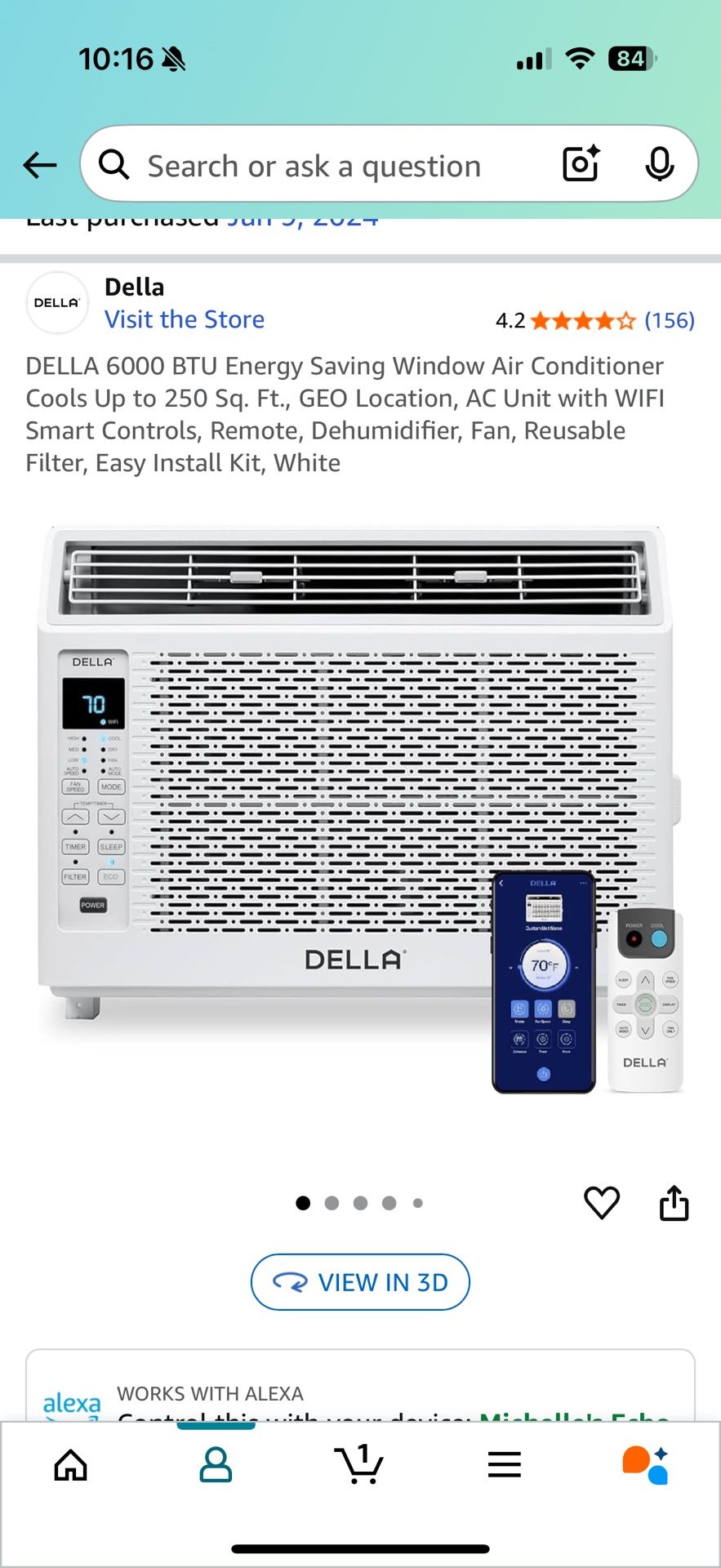 Smart Window AC Unit.