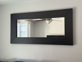 Large mirror - Black Wood Frame