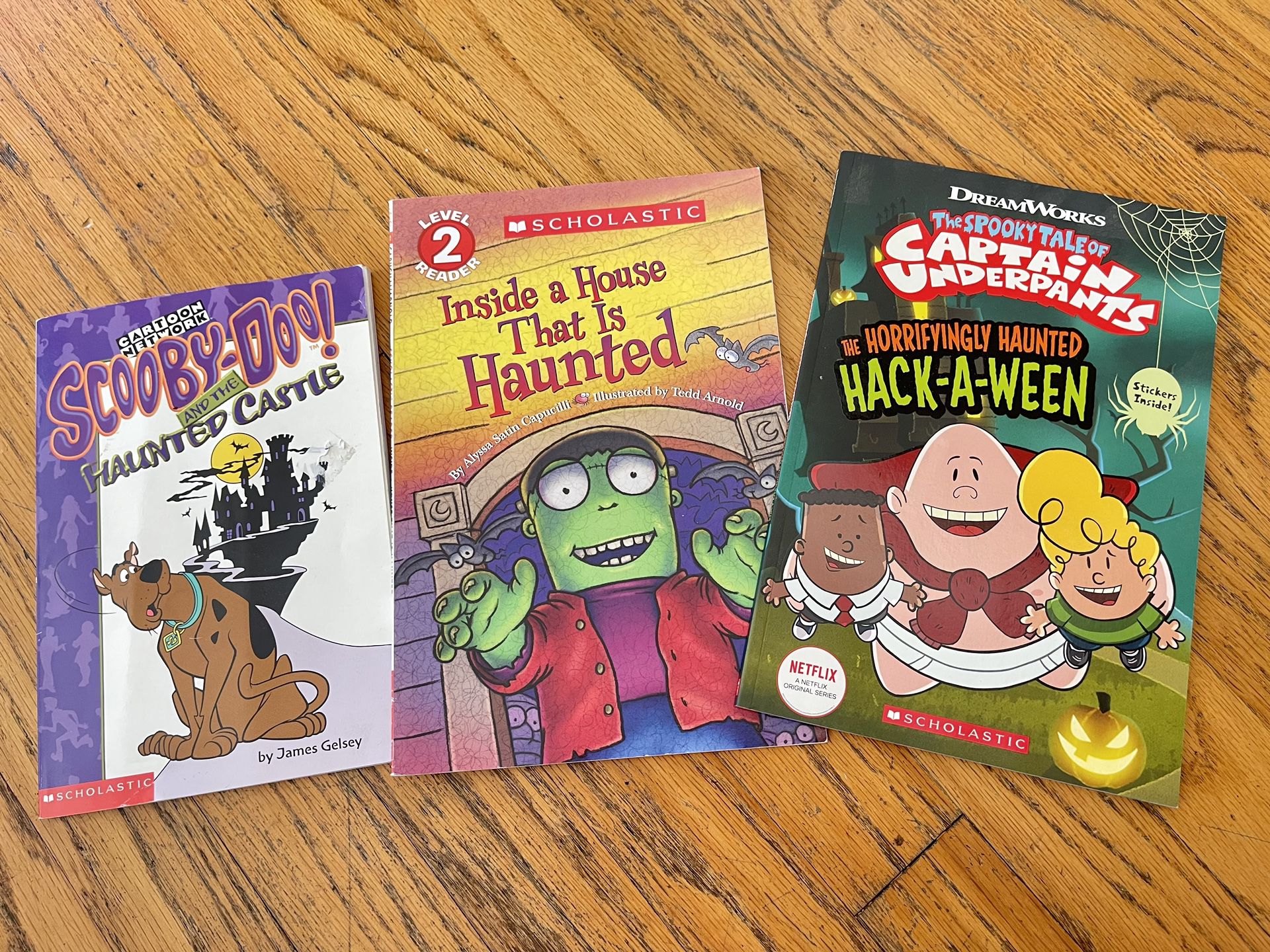HALLOWEEN YOUNG READER CHAPTER BOOKS CAPTAIN UNDER PANTS SCOOBY DOO