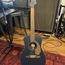 2021 Fender Malibu Player - Midnight Satin - w/ Stand
