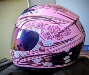 Pink BILT LS2 Street bike Helmet