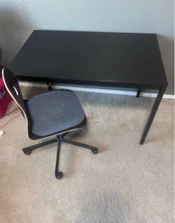Desk and chair set IKEA 43w X 29h X 26d