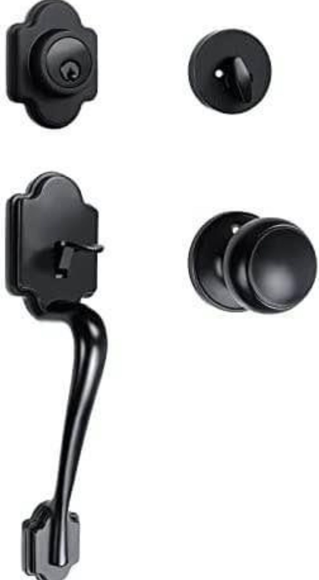 NEW. Front Door Handleset Heavy Duty Single Cylinder Handle Set for Back Side and Front Door