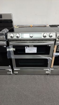 Electric stove double oven
