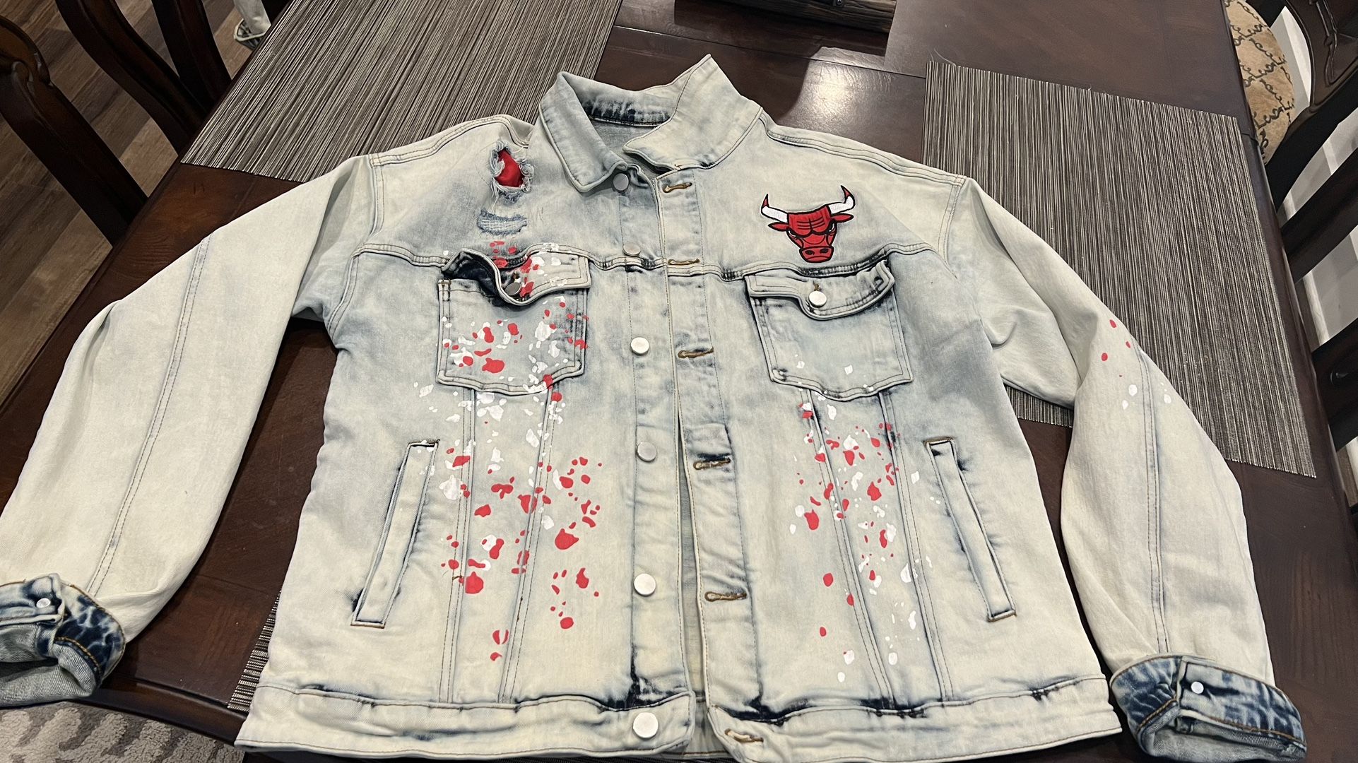 NBA Bulls Jean Jacket