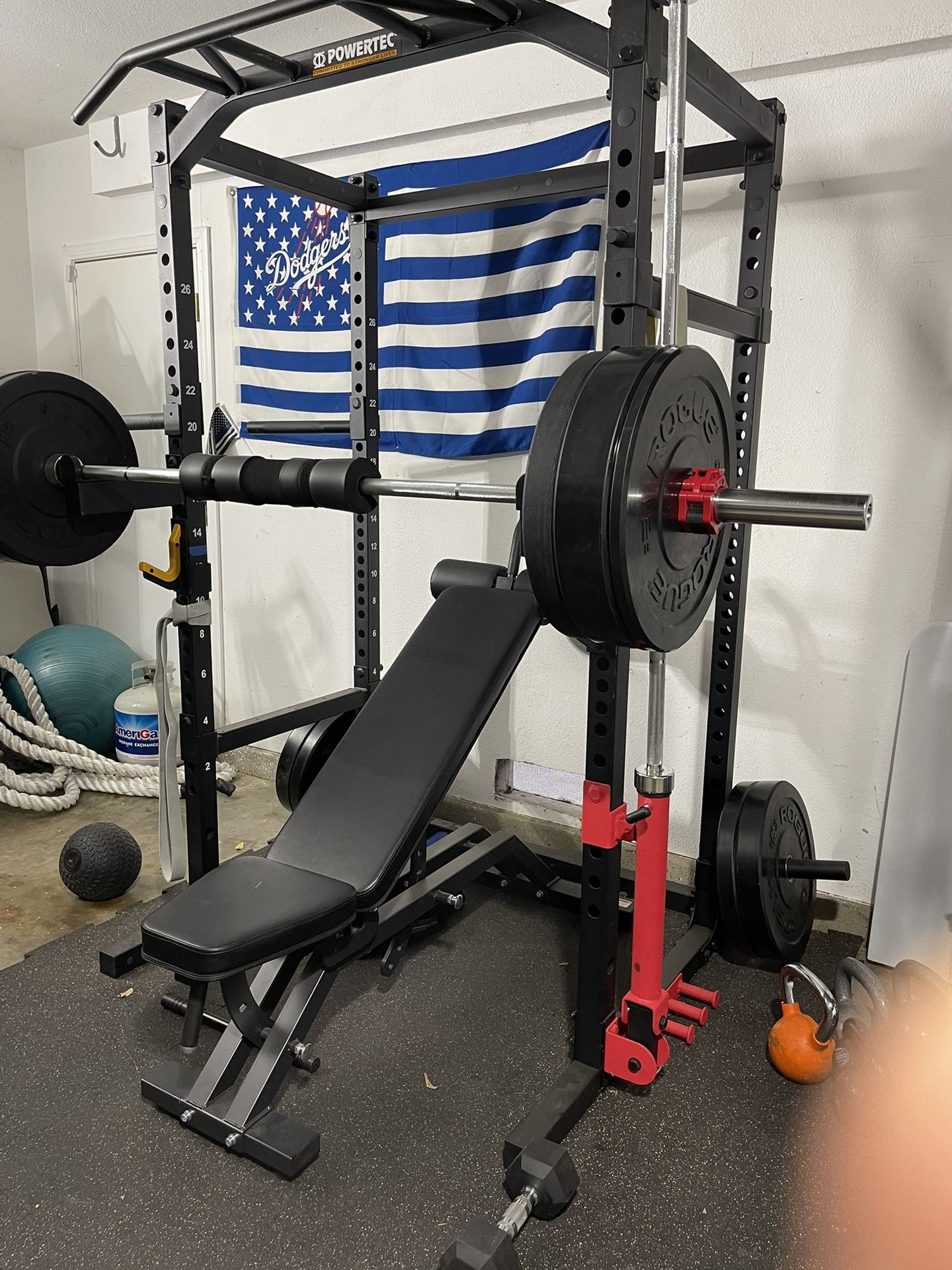 Powertek Rack & Accessories, Bench, Rogue Weights