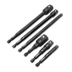 Husky 1/4 in. Drive Impact Driver Socket Adapter Set (6-Piece) @Tools-295
