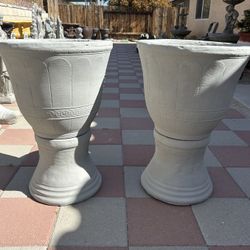 New Flower Pots Made Out Of Cement 
