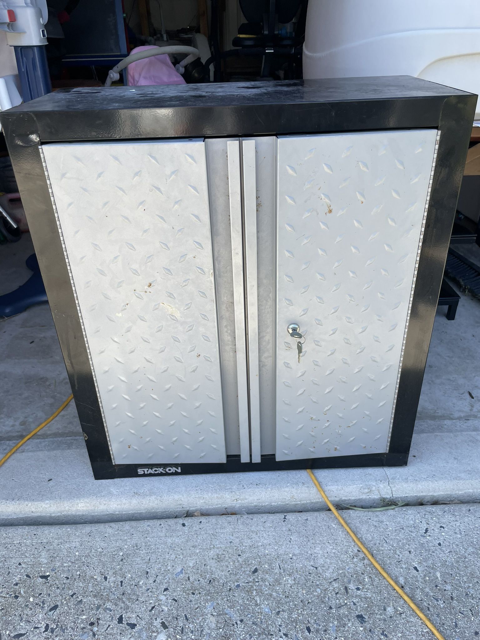 Stack On Shelf With Key 