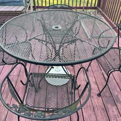 Wrought Iron Patio Set