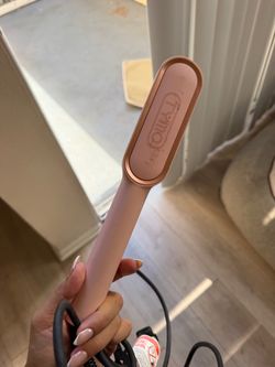 TYMO Ring Hair Straightener Comb Brush (Pink)