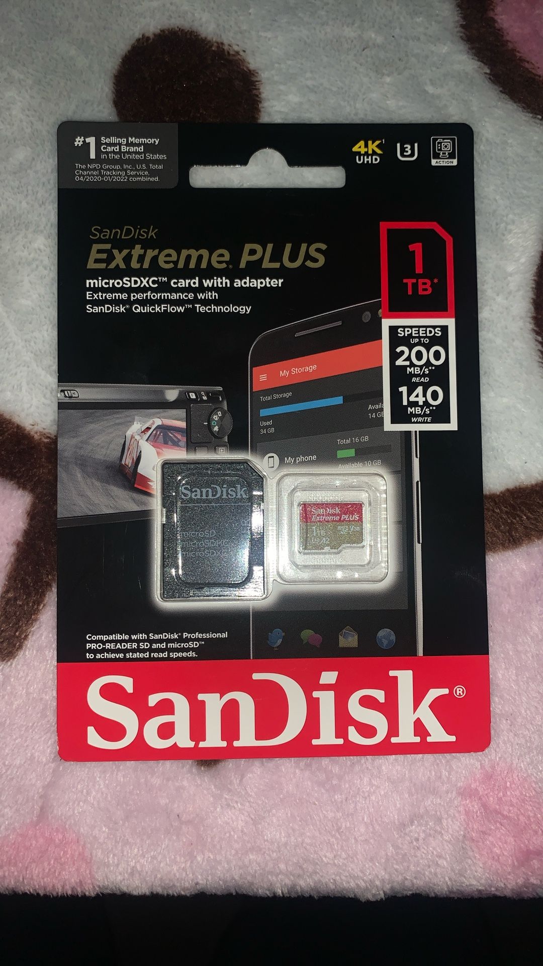 SanDisk - Extreme PLUS 1TB microSDXC UHS-I Memory Card
