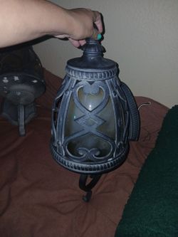 Pair of antique outdoor wall lights