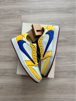 Size 9 women jordan 1 low canary