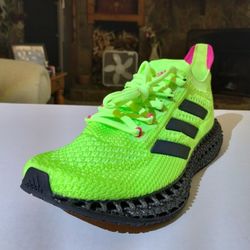 (Size-8.5) New Men's Adidas 4D FWD Running Shoes ‘Green Black’ Q46445 Men’s, no box
 