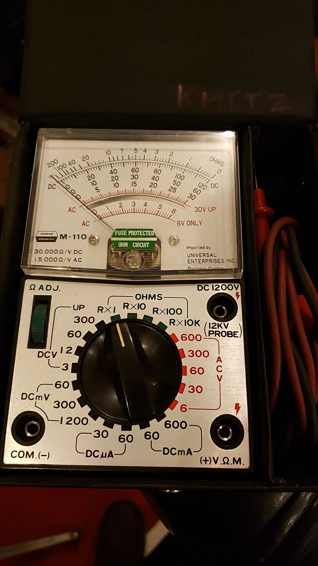 Universal enterprises M110 model Analog multi meter
