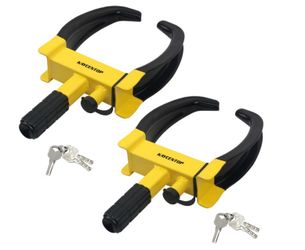 KAYCENTOP Universal Wheel Lock Clamp Anti Theft Trailer Locks Fit Most Vehicles Max 11" Tire Width Security Tire Boot Lock For Trailers SUV Boats ATV'