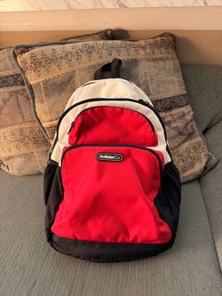 Hollister Backpack Red/White