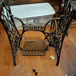 Antique Vintage Singer Sewing Machine Stand