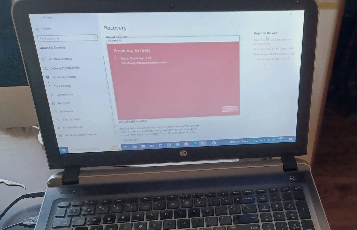 HP Pavilion Laptop Model 15-ab-153nr