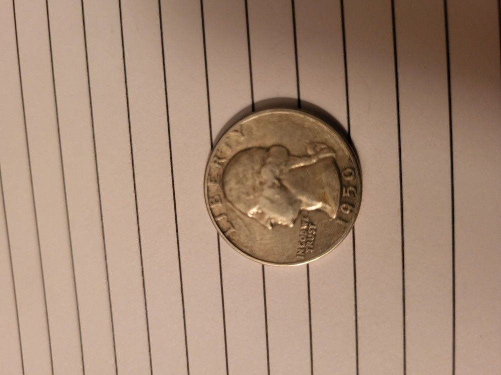 1950 Washington Quarter- Double Die Error