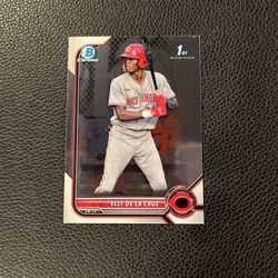 Elly De La Cruz 1st Bowman Chrome Baseball Card
