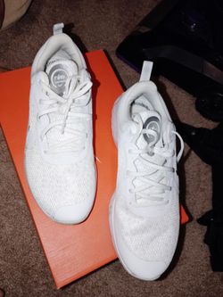Nike White Mesh Low-Top Sneakers
