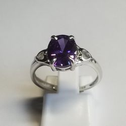 Amethyst  Gemstone Ring.