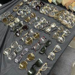 53 pc Eyeglass & Covers Lot/ Vintage Rayban 