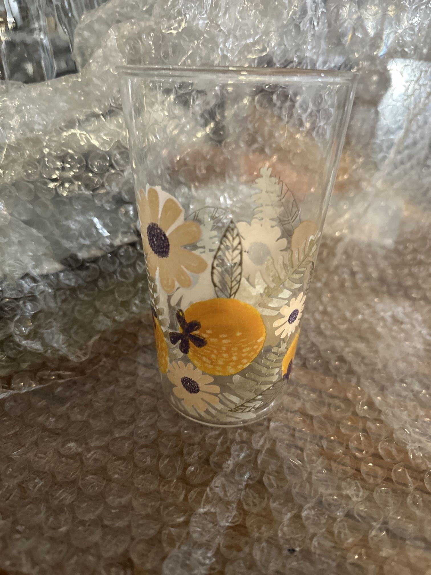 Vintage Print Glassware