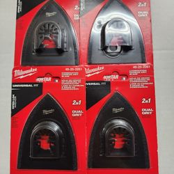 Milwaukee - 3 in. Bi-Metal Universal Fit Hybrid Carbide Grit 2-in-1 Blade for Tile Work Multi-Tool Oscillating Blade 