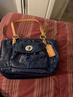 Coach purse blue
