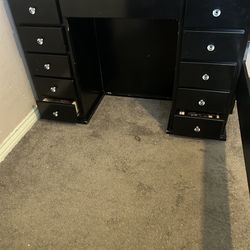 Black Vanity Desk