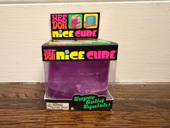 Schylling Nee Doh Needoh Nice Cube Purple Super Solid Squish