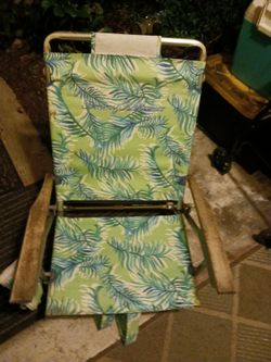 TOMMY BAHAMA BACK PACK CHAIR WOOD ARMS 18 FIRM