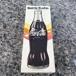 Old Vintage Coca Cola Coke Bottle Radio In Box Complete 