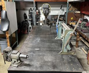 Custom Fab Table With Built In Mill And Vice Included