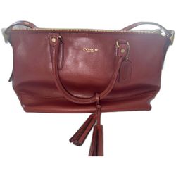 Coach Legacy Molly Red Leather Tote Shoulder Handbag G1(contact info removed)2