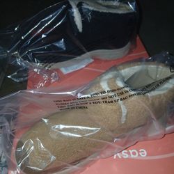 Black And Beige Flofy And Black And Gray 