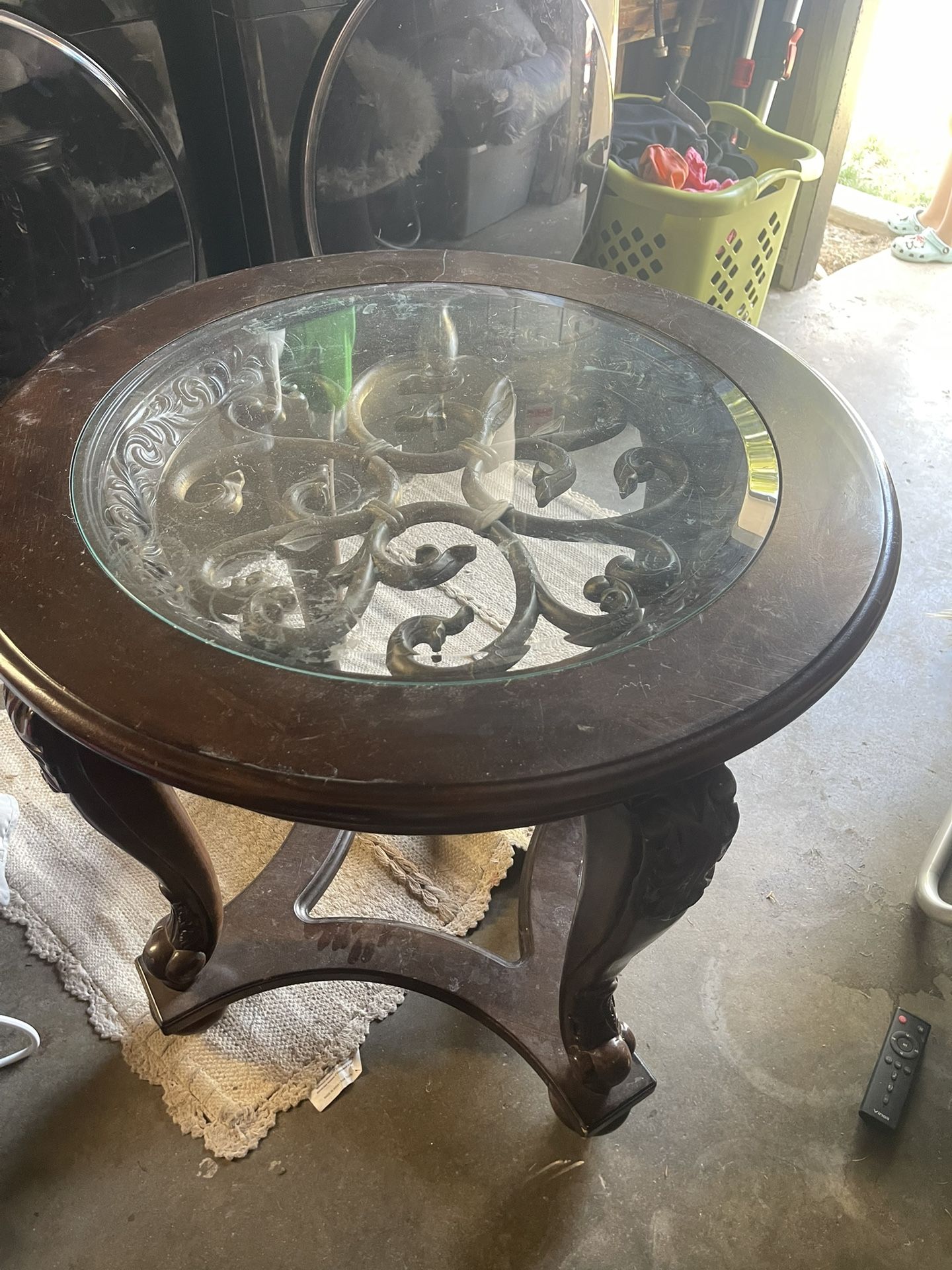 Glass Top Table 