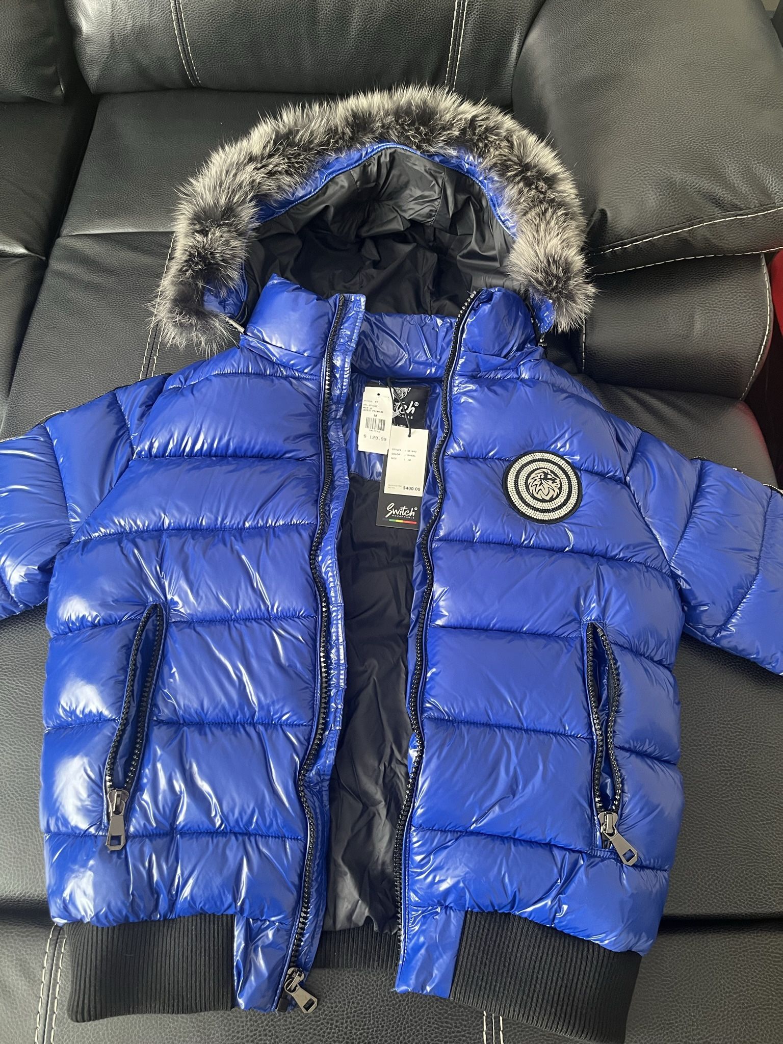 Brand New Blue Puffer Coat