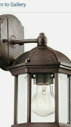 Kichler 49183TZ Barrie Traditional Small Outdoor Wall Light In Tannery Bronze