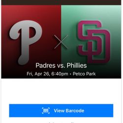 BEER FEST San Diego Padres vs Philadelphia Phillies April 26 (2 tickets) 