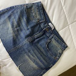 Denim Skirt Size M New 