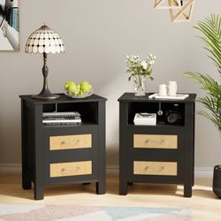 two set of bedside tables