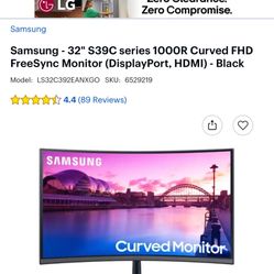 32” Samsung curved PC Monitor Like New Need Gone